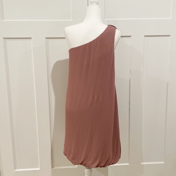 BCBG MaxAzria One Shoulder Rosette Dress - Picture 2 of 5